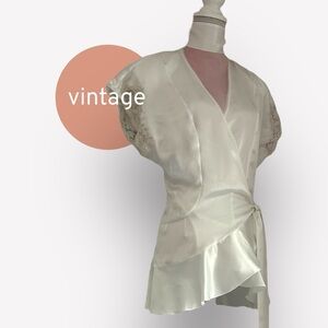 Vintage satin top | lingerie
